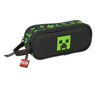 safta Minecraft TNT - Trousse Double Enfant, idéale pour Les Enfants d'âge Scolaire, Confortable et Polyvalente, qualité et résistance, 21 x 6 x 8 cm, Multicolore, M, Décontracté