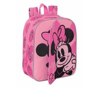 Safta Mini 27 Cm Minnie Mouse Loving Backpack Pink Pink One Size