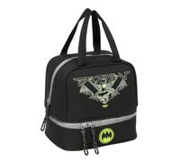 Safta BATMAN GAME OVER - Sac à goûter, qualité et résistance maximale, pour nourriture, loisirs, goûter et petit déjeuner, 20 x 15 x 20 cm, Noir, M, Décontracté