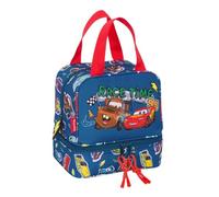 Safta CARS RACING - Sac à goûter, qualité et résistance maximale, pour nourriture, loisirs, goûter et petit déjeuner, 20 x 15 x 20 cm, bleu marine, M, Décontracté