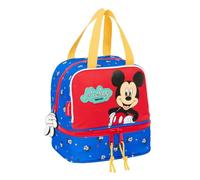 Safta MICKEY MOUSE GOOD DAY - Sac à goûter, qualité et résistance maximale, porte-repas, goûter et petit déjeuner, 20 x 15 x 20 cm, bleu, M, Décontracté