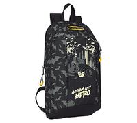 Safta, Mini sac à dos poche verticale Batman Hero 22 x 39 x 10 cm unisexe pour enfants, Multicolore, standard, multicolore, Estándar