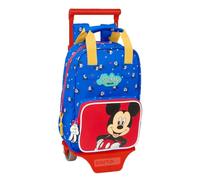 Safta Mini With Wheels Mickey Mouse Good Day Wheeled Backpack Bleu