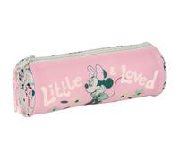safta Minnie Mouse Minty - Trousse Ronde Scolaire pour Enfant, idéale pour Les Enfants de 5 à 14 Ans, Confortable et Polyvalente, qualité et résistance, 20 x 7 cm