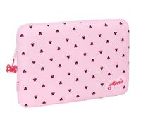 safta MINNIE MOUSE NAIVE - Housse pour ordinateur portable 15,6", idéale pour enfants de différents âges, confortable et polyvalente, qualité et résistance, 39,5 x 3,5 x 27,5 cm, rose clair, M,