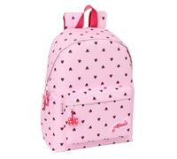 safta MINNIE MOUSE NAIVE - Sac à dos pour ordinateur portable 14,1", idéal pour les jeunes de différents âges, confortable et polyvalent, qualité et résistance, 31 x 13 x 43 cm, rose clair, M,