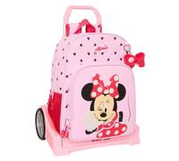 Safta Minnie Mouse NAIVE - Sac à dos scolaire 180 cm, dos ergonomique, avec chariot Evolution, idéal pour les enfants de différents âges, confortable et polyvalent, qualité et résistance, 33 x 14 x 42
