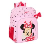 Safta MINNIE MOUSE NAIVE - Sac à dos scolaire pour enfant, sac à dos pour enfant, adaptable au chariot, idéal pour les enfants d'âge scolaire, confortable et polyvalent, qualité et résistance, 33 x 14