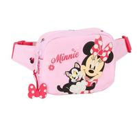 Safta Minnie Mouse Naive - Sac Banane pour Enfants, idéal pour Les Jeunes et Les Enfants de différents âges, Confortable et Polyvalent, qualité et résistance, 14 x 4 x 11 cm, Rose Clair, M,