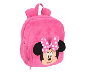 Safta Minnie Mouse - Sac à dos de crèche, adaptable au chariot, nettoyage facile, idéal pour les enfants de différents âges, confortable et polyvalent, qualité et résistance, 22 x 10 x 27 cm, rose, M,