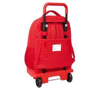 Safta Sac à dos à roulettes Atlético de Madrid – Compact amovible pour enfants 33x22x45 cm Rouge