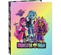 Safta Monster High ''creep'' 4 Rings Binder Classeur à anneaux rose rose One Size