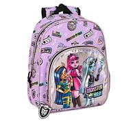Safta MONSTER HIGH Sac à dos pour enfants de différents âges, confortable et polyvalent, qualité et résistance, 28 x 10 x 34 cm, Lilas, lilas, Estándar, Décontracté