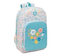 safta Moos Fiori Sac à dos d'école, adaptable au chariot, idéal pour les enfants de différents âges, confortable et polyvalent, qualité et résistance