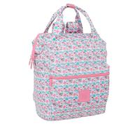 Moos Flores - Sac à dos juvénile avec poignées pour ordinateur portable jusqu'à 13", idéal pour les jeunes de différents âges, confortable et polyvalent, qualité et résistance, 27 x 19 x 40 cm,