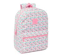 Safta Moos Flores - Sac à dos pour ordinateur portable 15,6", idéal pour différents âges, confortable et polyvalent, qualité et résistance, 32 x 14 x 43 cm, couleur multicolore, multicolore, Estándar,