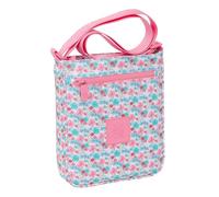 Safta MOOS FLORES - Sac bandoulière avec poche extérieure, sac à bandoulière, confortable et polyvalent, qualité et résistance, 21 x 4,5 x 25 cm, multicolore