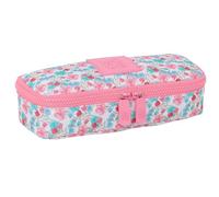 safta Moos Flores - Trousse pour Enfant, Tissu Recyclable, Trousse pour Enfant, idéale pour Les Enfants d'âge Scolaire, Confortable et Polyvalente, qualité et résistance, 22 x 8 x 5 cm, Multicolore,