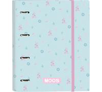 Safta Moos "garden" A4 4-ring-file Avec 100 feuilles Bleu Bleu One Size