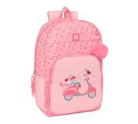 safta MOOS PASSION - Sac à dos scolaire adaptable au chariot idéal pour enfants de différents âges, confortable et polyvalent, qualité et résistance, multicolore, M, Décontracté