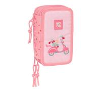 Safta Trousse scolaire Moos Passion – 37 outils, pour enfant 5-14 ans, 12,5 x 5,5 x 19,5 cm