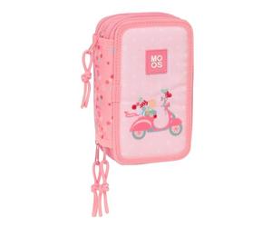 safta Moos Passion - Trousse Scolaire avec 37 Outils Inclus, Trousse pour Enfant, idéale pour Les Enfants de 5 à 14 Ans, Confortable et Polyvalente, qualité et résistance, 12,5 x 5,5 x 19,5 cm,