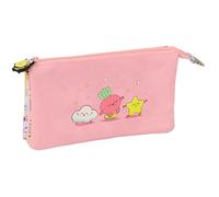 safta Mr. Wonderful Comic - Trousse Triple, Trousse pour Enfant, idéale pour Les Enfants d'âge Scolaire, Confortable et Polyvalente, qualité et résistance, 22 x 3 x 12 cm