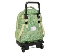 Safta Mufasa Sac à dos grand avec roulettes compact et amovible 33x45x22 cm - Idéal pour les voyages