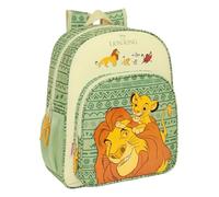 Safta - Sac à dos scolaire - Mufasa 15 L 22x39x10 cm - Adaptable au chariot - Vert - Enfants