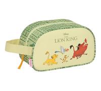 Safta Mufasa - Trousse Scolaire Moyenne avec poignée, Adaptable au Chariot, Facile à Nettoyer, Confortable et Polyvalent, qualité et résistance, 26 x 12 x 15 cm, Vert/Beige, Vert/Beige, Estándar,