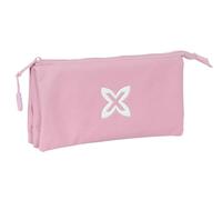 safta Munich Basic Trousse Triple pour Enfants, idéale pour Les Enfants d'âge Scolaire, Confortable et Polyvalente, qualité et résistance, 22 x 3 x 12 cm, Rose, Rose, Estándar, Décontracté