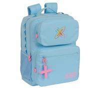 Safta MUNICH BLEU CAPRI - Sac à dos pour ordinateur portable 14,1", idéal pour les jeunes de différents âges, confortable et polyvalent, qualité et résistance, 33 x 16 x 42 cm, couleur, bleu clair,