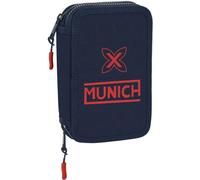Safta Munich ''flash'' Double Filled 28 Pieces Trousse Bleu Homme Bleu One Size