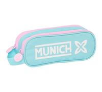 safta Munich Heaven Trousse Double pour Enfant, idéale pour Les Enfants d'âge Scolaire, Confortable et Polyvalente, qualité et résistance, 21 x 6 x 8 cm, Couleur Bleu Ciel, Bleu Ciel, Estándar,