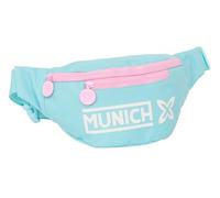 Safta Munich Heaven - Sac banane avec poche extérieure, idéal pour jeunes et enfants de différents âges, confortable et polyvalent, qualité et résistance, 23 x 9 x 12 cm, couleur bleu ciel, bleu ciel,