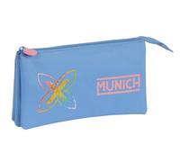 Safta Munich Lavande Trousse Triple pour Enfant, idéale pour Les Enfants d'âge Scolaire, Confortable et Polyvalente, qualité et résistance, 22 x 3 x 12 cm, Couleur