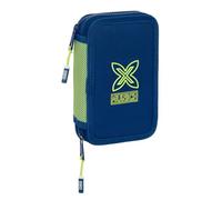 safta Munich North - Trousse Scolaire pour Enfant, avec 29 Outils Inclus, Pratique et Polyvalente, qualité et résistance, 12,5 x 4 x 19,5 cm, Bleu Marine, M, Décontracté