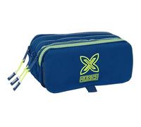 Safta Munich North - Trousse triple grande trousse pour enfant, idéale pour les enfants d'âge scolaire, confortable et polyvalente, qualité et résistance, 21,5 x 8 x 10 cm, bleu marine, M, Décontracté