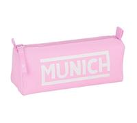 Safta MUNICH ROSA Trousse avec fermeture éclair et compartiment, trousse pour enfant, idéale pour les enfants d'âge scolaire, confortable et polyvalente, qualité et résistance, 21 x 7 x 8 cm, couleur,