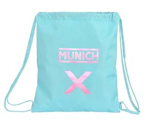 Safta MUNICH SKY - Grand sac à dos plat, idéal pour les enfants de différents âges, confortable et polyvalent, qualité et résistance, 35 x 40 cm, couleur, bleu clair, Estándar, Décontracté
