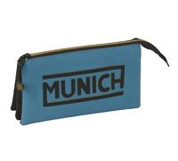 safta Munich - Trousse Triple pour Enfant, idéale pour Les Enfants d'âge Scolaire, Confortable et Polyvalente, qualité et résistance, 22 x 3 x 12 cm
