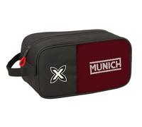 Safta Munich Vulcan - Sac à Chaussures Moyen, Multi-usages, Trousse de Sport, extrascolaire, Football, Confortable et Polyvalent, 29 x 14 x 15 cm, Noir, M, Décontracté