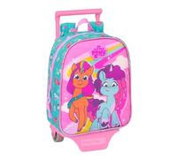 Safta My Little Pony Magic Mini Wheeled Backpack Rose