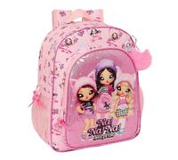 Safta NANANA FABULOUS - Sac à dos scolaire pour enfant, adaptable au chariot, idéal pour les enfants d'âge scolaire, confortable et polyvalent, qualité et résistance, 32 x 12 x 38 cm, couleur rose,