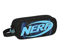 safta Nerf Boost - Trousse pour Enfant - Idéal pour Les Enfants de 5 à 14 Ans - Confortable et Polyvalent - Qualité et résistance - Noir - 21 x 6 x 8 cm, Noir, Estándar, décontracté