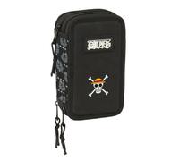 Safta One Piece Pirates - School Pencil Case with 37 Tools Included, Children's