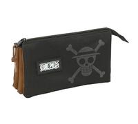 safta One Piece Trousse triple pour enfant, idéale pour les enfants d'âge scolaire, confortable et polyvalente, qualité et résistance, 22 x 3 x 12 cm