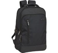 Safta Para 15,6'' Y Tablet Compartimentos Acolchados-Mochila Portatil Puerto USB Oficina Y Viajes, Sac à Dos Mixte, Dualtech Black, M