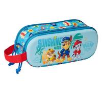 PAW PATROL 3D - Trousse double 3D, trousse pour enfant, idéale pour les enfants d'âge scolaire, confortable et polyvalente, qualité et résistance, 21 x 6 x 8 cm, bleu, M, Décontracté