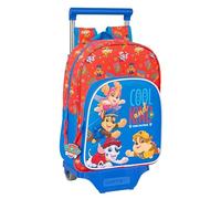 Safta PAW PATROL COOL - Sac à dos pour enfant avec chariot 705, idéal pour les enfants de différents âges, confortable et polyvalent, qualité et résistance, 26 x 11 x 34 cm, Rouge, bleu, M